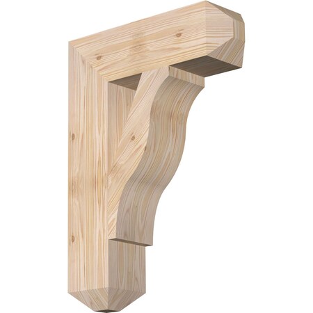 Ekena Millwork Funston Craftsman Smooth Bracket, Douglas Fir, 5 1/2"W x 20"D x 28"H BKT06X20X28FST04SDF